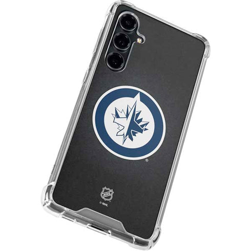 NHL Winnipeg Jets Black Background Galaxy S23 FE Clear Case