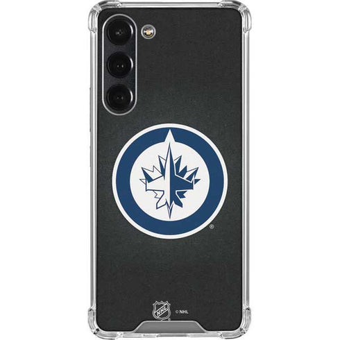 NHL Winnipeg Jets Black Background Galaxy S23 Plus Clear Case