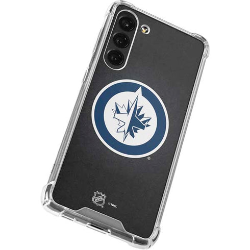 NHL Winnipeg Jets Black Background Galaxy S23 Plus Clear Case