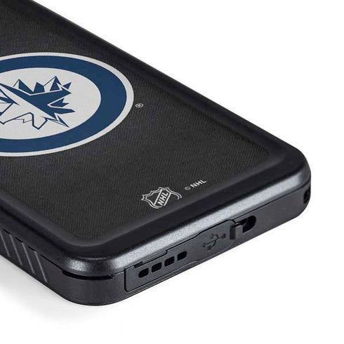 NHL Winnipeg Jets Black Background Galaxy S23 Plus Waterproof Case