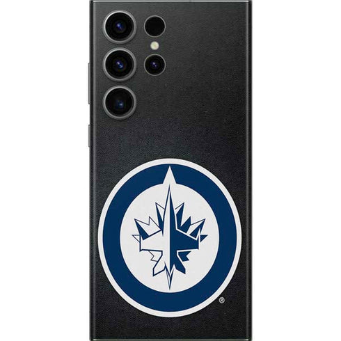 NHL Winnipeg Jets Black Background Galaxy S23 Ultra Skin