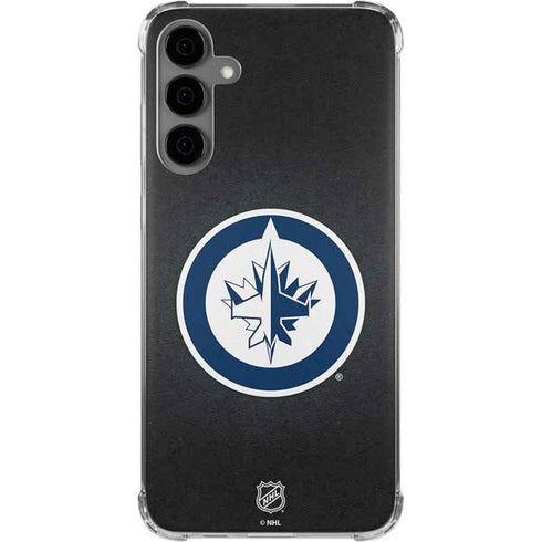 NHL Winnipeg Jets Black Background Galaxy S24 Plus Clear Case