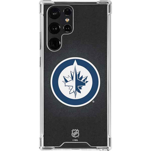 NHL Winnipeg Jets Black Background Galaxy S24 Ultra Clear Case