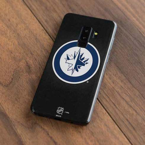 NHL Winnipeg Jets Black Background Galaxy S9 Plus Skin