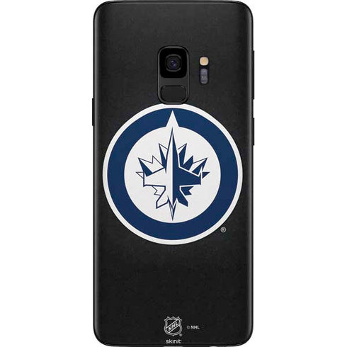 NHL Winnipeg Jets Black Background Galaxy S9 Skin