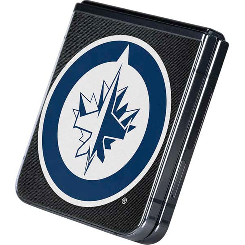 NHL Winnipeg Jets Black Background Galaxy Z Flip5 5G Skin