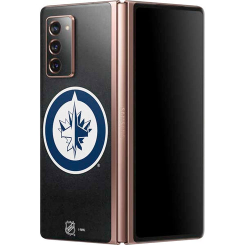 NHL Winnipeg Jets Black Background Galaxy Z Fold2 5G Skin