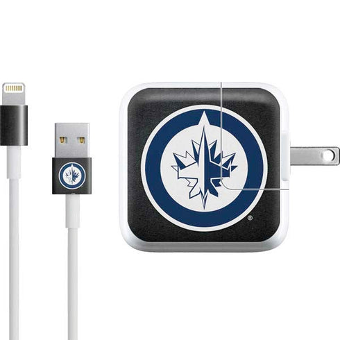 NHL Winnipeg Jets Black Background iPad Charger (10W USB) Skin
