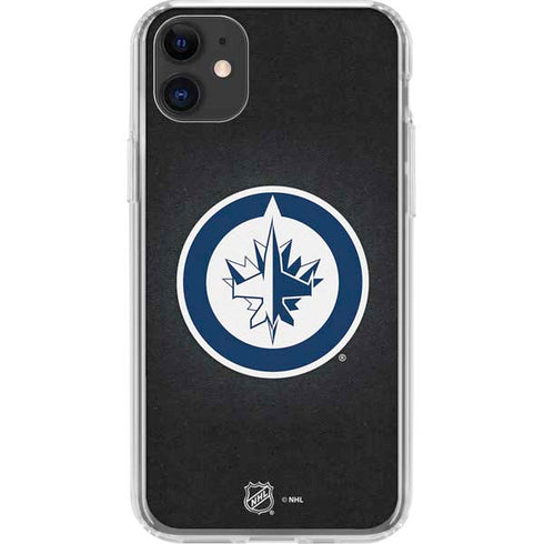 NHL Winnipeg Jets Black Background iPhone 11 Clear Case