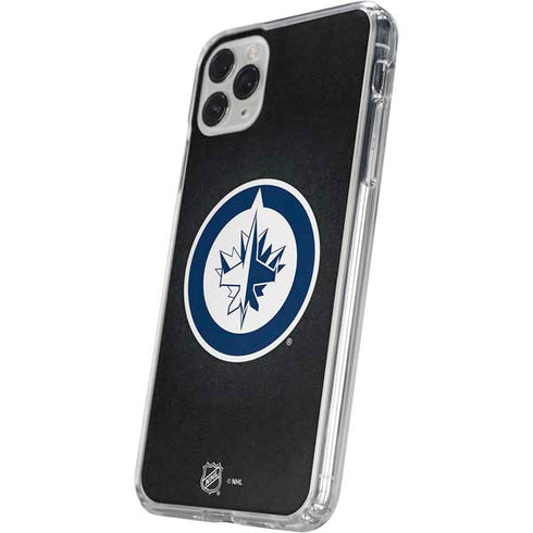 NHL Winnipeg Jets Black Background iPhone 11 Pro Clear Case
