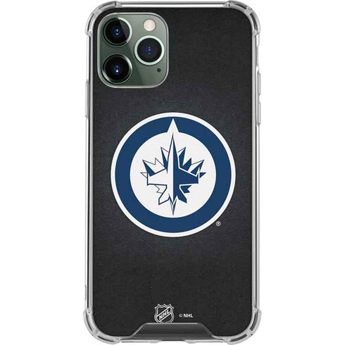 NHL Winnipeg Jets Black Background iPhone 11 Pro Max Clear Case