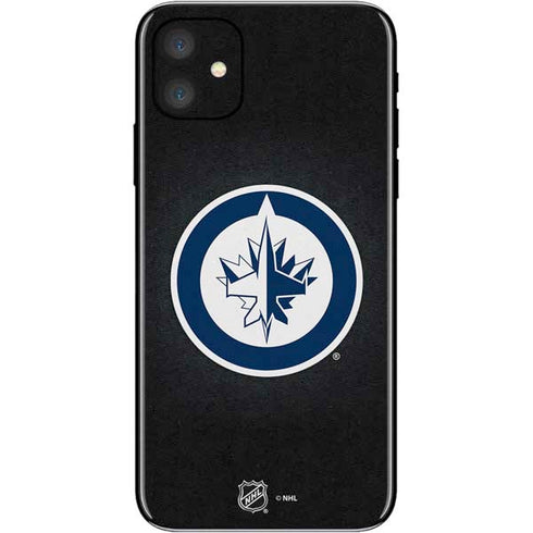 NHL Winnipeg Jets Black Background iPhone 11 Skin