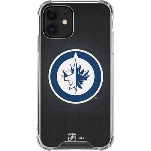 NHL Winnipeg Jets Black Background iPhone 12 Clear Case