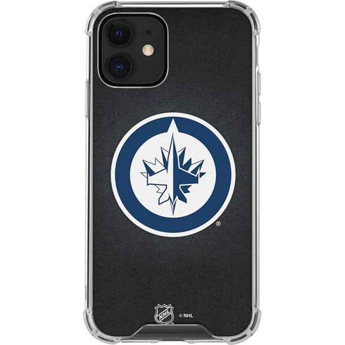 NHL Winnipeg Jets Black Background iPhone 12 Mini Clear Case