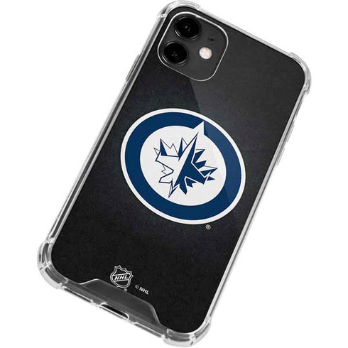 NHL Winnipeg Jets Black Background iPhone 12 Mini Clear Case