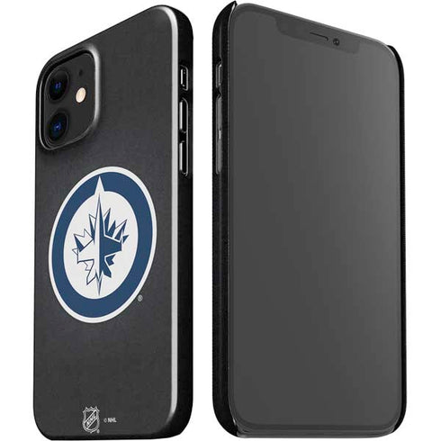 NHL Winnipeg Jets Black Background iPhone 12 Mini Lite Case