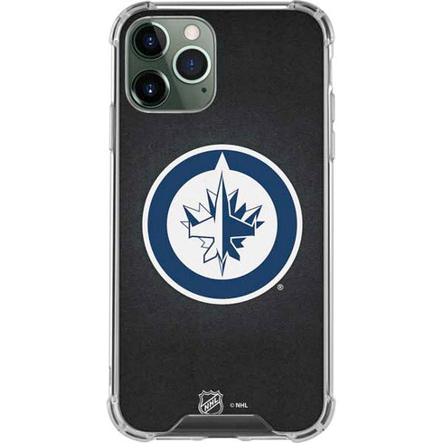 NHL Winnipeg Jets Black Background iPhone 12 Pro Clear Case