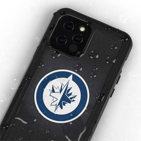 NHL Winnipeg Jets Black Background iPhone 12 Pro Waterproof Case