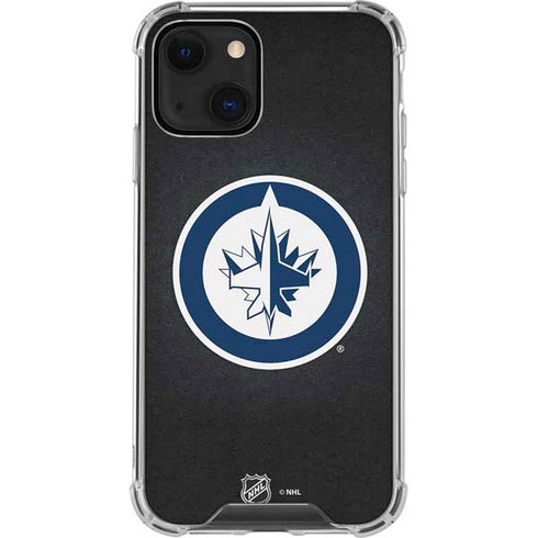 NHL Winnipeg Jets Black Background iPhone 13 Mini Clear Case