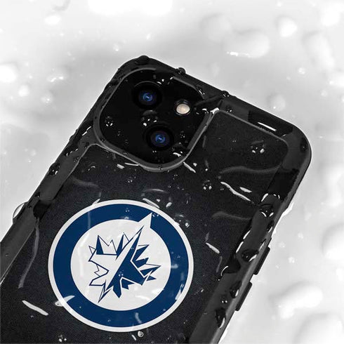 NHL Winnipeg Jets Black Background iPhone 13 Mini Waterproof Case