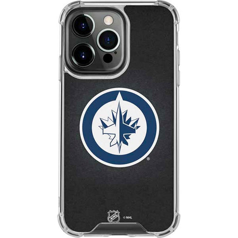 NHL Winnipeg Jets Black Background iPhone 13 Pro Clear Case