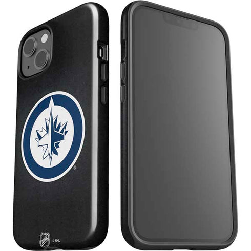 NHL Winnipeg Jets Black Background iPhone 15 Plus Impact Case