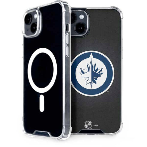 NHL Winnipeg Jets Black Background iPhone 15 Plus MagSafe Case