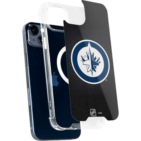NHL Winnipeg Jets Black Background iPhone 15 Plus MagSafe Case
