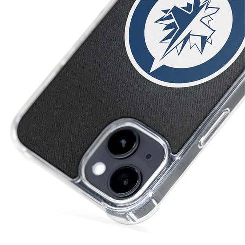 NHL Winnipeg Jets Black Background iPhone 15 Plus MagSafe Case