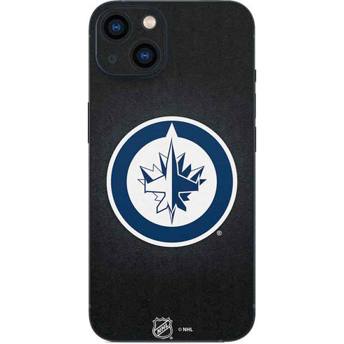 NHL Winnipeg Jets Black Background iPhone 15 Plus Skin
