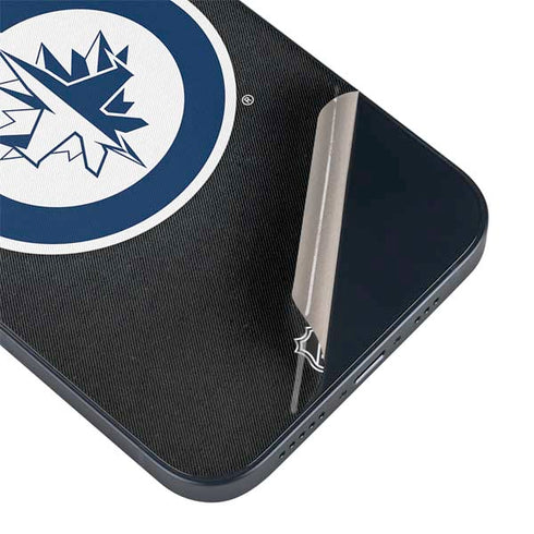 NHL Winnipeg Jets Black Background iPhone 14 Plus Skin
