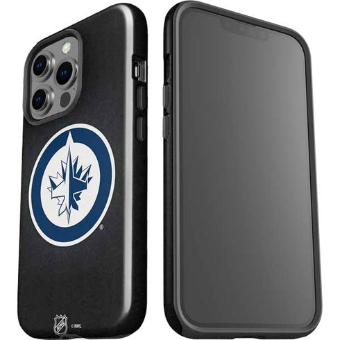 NHL Winnipeg Jets Black Background iPhone 14 Pro Impact Case