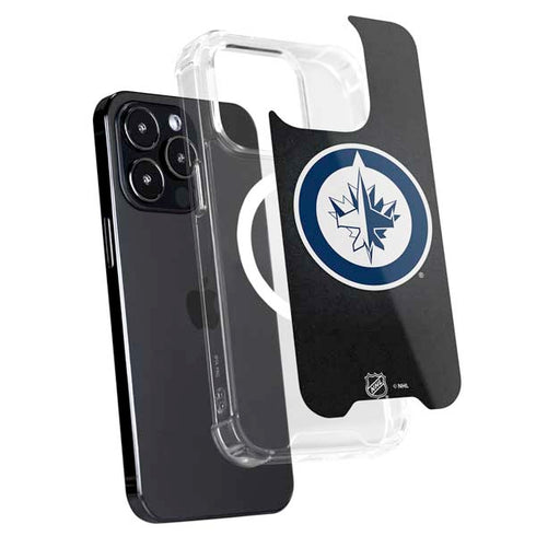 NHL Winnipeg Jets Black Background iPhone 14 Pro MagSafe Case