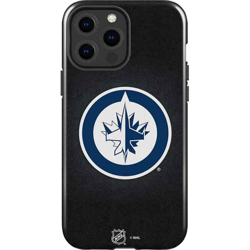 NHL Winnipeg Jets Black Background iPhone 14 Pro Max Impact Case