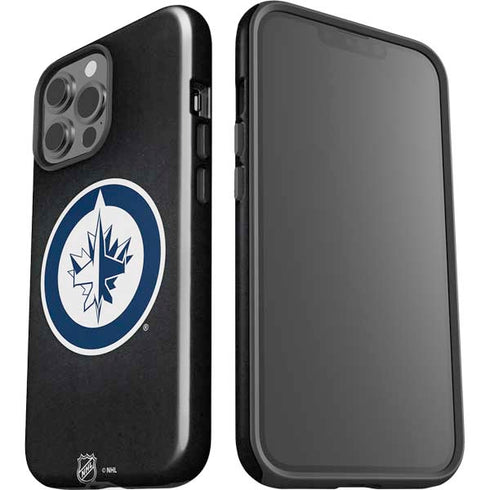 NHL Winnipeg Jets Black Background iPhone 15 Pro Max Impact Case