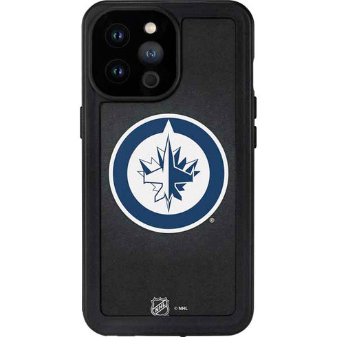 NHL Winnipeg Jets Black Background iPhone 14 Pro Max Waterproof Case