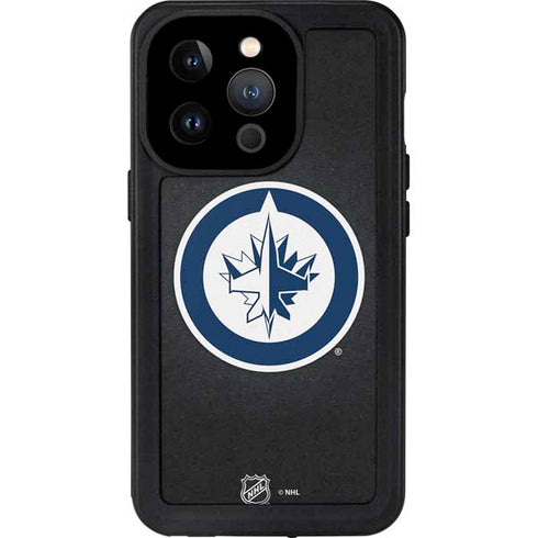 NHL Winnipeg Jets Black Background iPhone 14 Pro Waterproof Case
