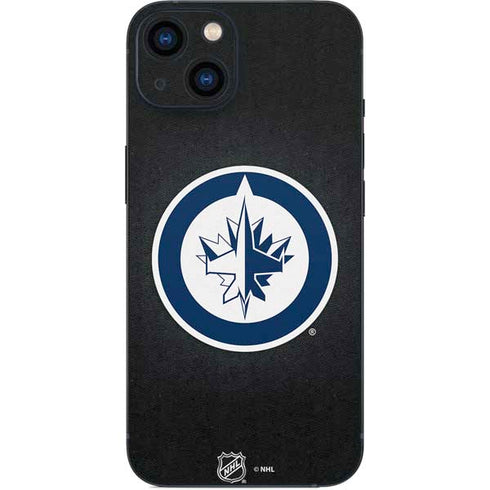 NHL Winnipeg Jets Black Background iPhone 14 Skin