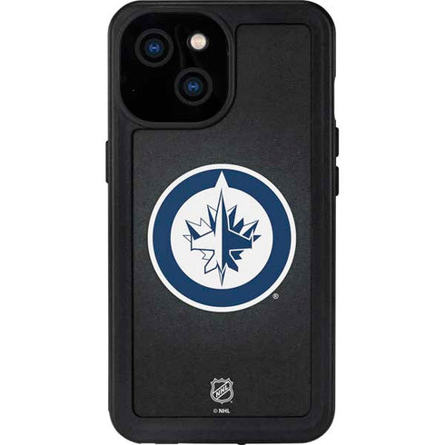 NHL Winnipeg Jets Black Background iPhone 15 Waterproof Case