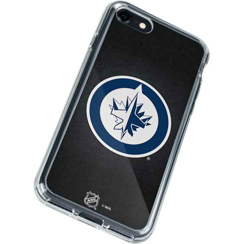 NHL Winnipeg Jets Black Background iPhone SE (2nd & 3rd Gen) Clear Case