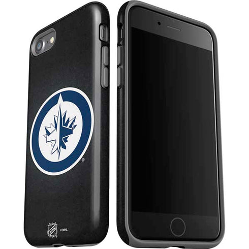 NHL Winnipeg Jets Black Background iPhone SE (2nd & 3rd Gen) Pro Case