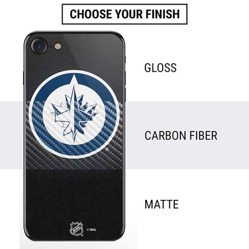 NHL Winnipeg Jets Black Background iPhone SE (2nd & 3rd Gen) Skin