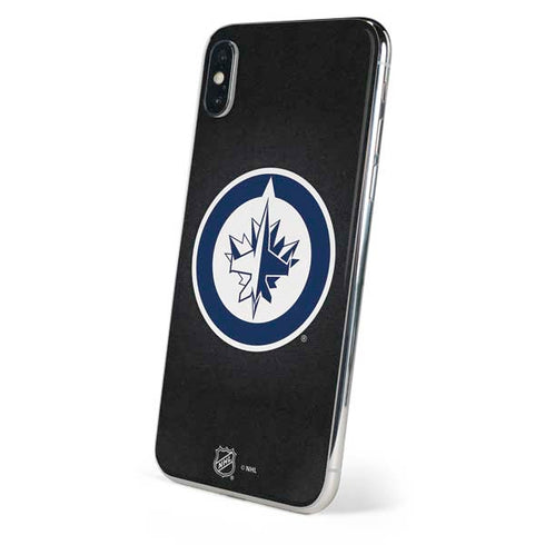 NHL Winnipeg Jets Black Background iPhone X Skin