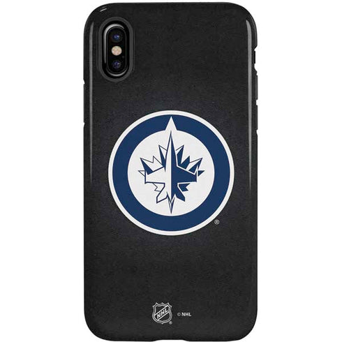 NHL Winnipeg Jets Black Background iPhone XS Pro Case