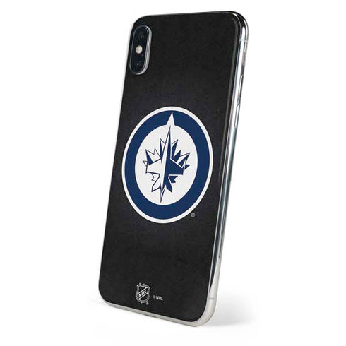 NHL Winnipeg Jets Black Background iPhone XS Skin