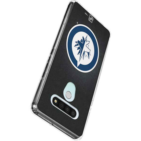 NHL Winnipeg Jets Black Background LG Stylo 6 Clear Case