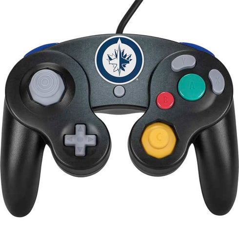 NHL Winnipeg Jets Black Background Nintendo GameCube Controller Skin