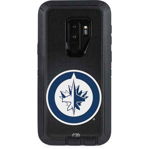 NHL Winnipeg Jets Black Background Otterbox Defender Galaxy Skin