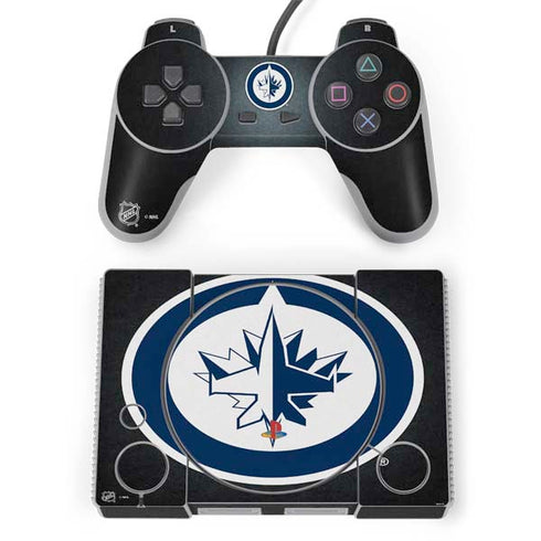 NHL Winnipeg Jets Black Background PlayStation Classic Bundle Skin
