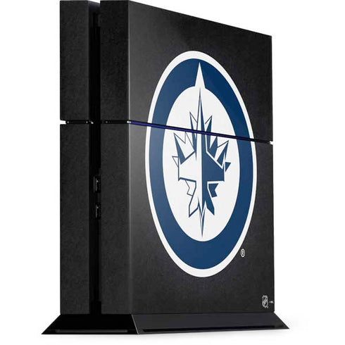 NHL Winnipeg Jets Black Background PS4 Console Skin